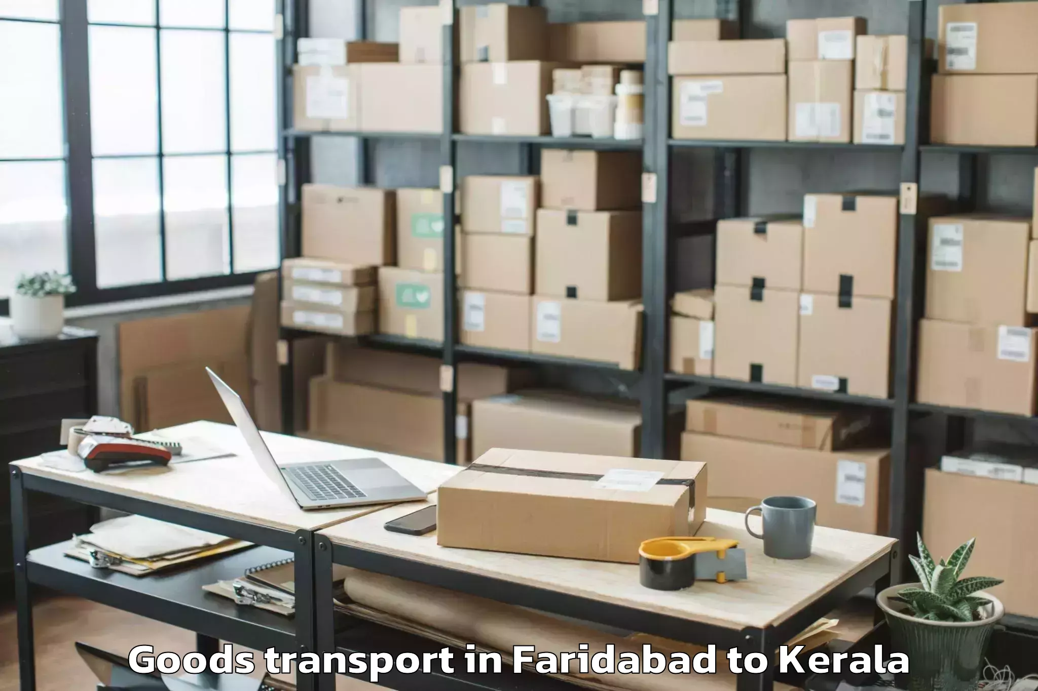 Affordable Faridabad to Kunnathur Goods Transport